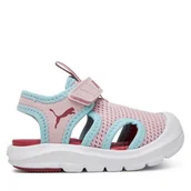 Buty dla dziewczynek - Sandały Puma Puma Fun Racer Sandal Mesh V Inf 401576 03 Różowy - miniaturka - grafika 1