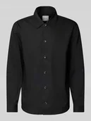 Kurtki męskie - Kurtka koszulowa z mieszanki wełny z listwą guzikową - miniaturka - grafika 1