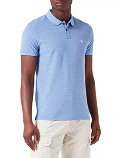 Wrangler Męska koszulka polo Refined, niebieska, rozmiar 3XL, Wrangler Blue, 3XL - Koszulki męskie - miniaturka - grafika 1