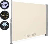 Markizy - Jago Wysuwany parawan boczny, 160 x 500 cm, beżowy - miniaturka - grafika 1