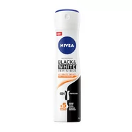 Dezodoranty i antyperspiranty dla kobiet - Nivea BLACK WHITE INVISIBLE ULTIMATE IMPACT 5IN1 DEZODORANT SPRAY 150ML - miniaturka - grafika 1