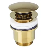 Korki do umywalek - Korek umywalkowy KOZ klik-klak okrągły złoty - miniaturka - grafika 1