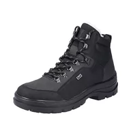 Półbuty męskie - Rieker Męskie buty sznurowane F5410, czarny, 41 EU - miniaturka - grafika 1