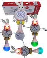 Gryzaki dla dzieci - Zabawka sensoryczna SobeBear 5w1 Grzechotka Muzyka Led Gryzak Muzyka dzieci - miniaturka - grafika 1