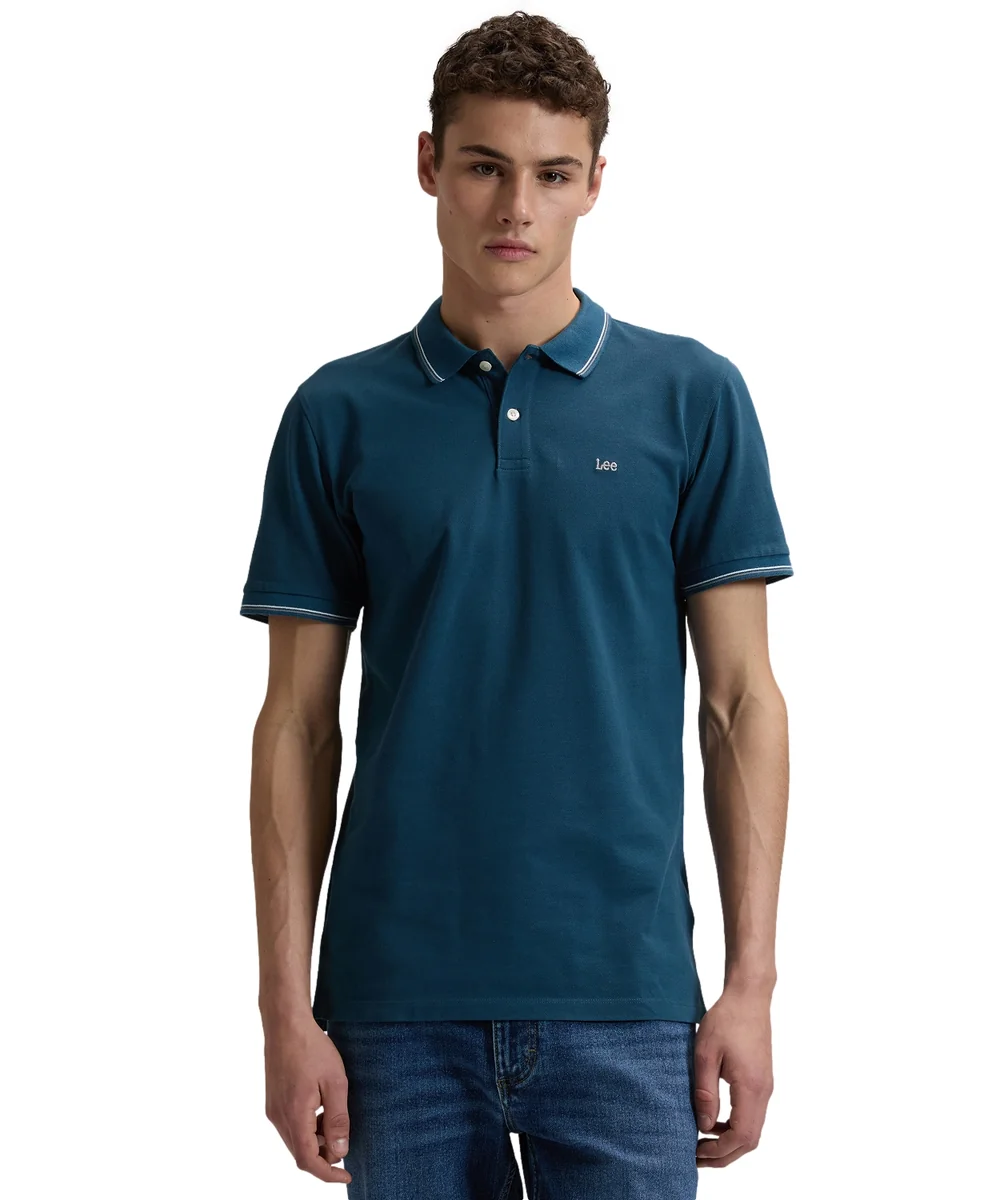 Koszulka Lee PIQUE POLO 112376503 Orion Blue XL