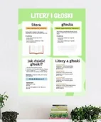 Pomoce naukowe - Naklejka na ścianę: Litery i głoski - miniaturka - grafika 1