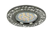 Lampy sufitowe - Candellux SOC-02 BK Czarny z kryształkami GU10 50W 230V Oczko sufitowe 2251042 2251042 - miniaturka - grafika 1