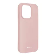 Etui i futerały do telefonów - OEM Futerał Mercury Silicone do iPhone 14 PRO różowy - miniaturka - grafika 1