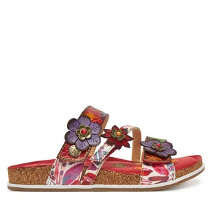 Klapki Laura Vita Brcyano 16 Czerwony - Klapki i japonki damskie - miniaturka - grafika 1