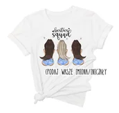 Koszulki i topy damskie - koszulka dla przyjaciółki z trzema dziewczynami - miniaturka - grafika 1