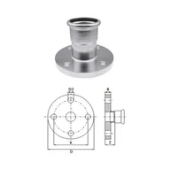 Akcesoria hydrauliczne - Kołnierz - KAN-therm Inox - 108mm - miniaturka - grafika 1