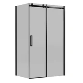 Kabiny prysznicowe - Kabina prysznicowa Laurena 100x80x200 cm szkło dymione profil czarny Wellneo - miniaturka - grafika 1