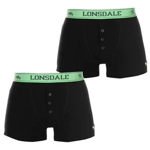 Lonsdale bokserki, 2 sztuki, czarne FL, Rozmiar XS - Majtki męskie - miniaturka - grafika 1