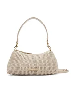 Torebki damskie - Calvin Klein Torebka Ruched Drop Shoulder Bag LV04K3088G Beżowy - miniaturka - grafika 1