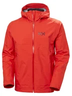 Kurtki i kamizelki sportowe męskie - Helly Hansen Kurtka funkcyjna "Verglas" w kolorze czerwonym - miniaturka - grafika 1