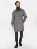 Płaszcze męskie - United Colors Of Benetton Płaszcz przejściowy 2VVSUN03C Szary Regular Fit - miniaturka - grafika 1