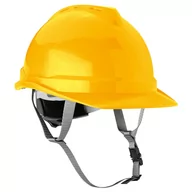 Odzież robocza - Hełm kask przemysłowy ochronny z paskiem podbródkowym lekki żółty NEO 97-220 - miniaturka - grafika 1