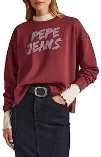 Pepe Jeans Płaszcz damski Bailey, Czerwony (bordowy), L - Płaszcze damskie - miniaturka - grafika 1