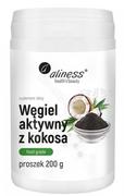 Suplementy diety - aliness Węgiel aktywny z kokosa " FOOD GRADE" proszek 200 g 5903242581373 - miniaturka - grafika 1