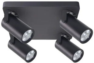 Czarna lampa sufitowa 4-punktowa loft - Z073 E0-K50 - Lampy sufitowe - miniaturka - grafika 1