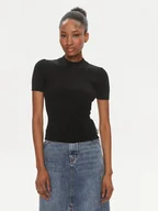 Bluzki damskie - Hugo Bluzka Sarpharim 50514269 Czarny Slim Fit - miniaturka - grafika 1