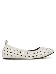 MICHAEL Michael Kors Baleriny Amy 40S5AYFP1L Biały - Baleriny - miniaturka - grafika 1