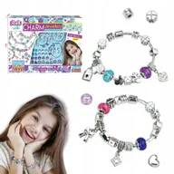 Prace ręczne dla dzieci - Zestaw do Robienia Bransoletek Biżuterii Charms Zawieszki Koraliki Pandora - miniaturka - grafika 1