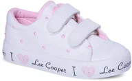 Buty dla dziewczynek - Lee Cooper buty dziecięce LCW-25-02-3264K WHITE 25 - miniaturka - grafika 1