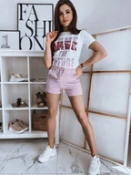 Dresy damskie - Komplet damski SAVE II lila Dstreet AY0580-XL - miniaturka - grafika 1