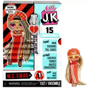 MGA Entertainment L.O.L Surprise J.K Doll M.C Swag 570769E7C 570769E7C - Lalki dla dziewczynek - miniaturka - grafika 1