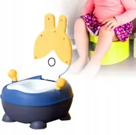 Nocniki - Nocnik dla Dzieci Antypoślizgowy WC Wymienny wkład KRÓLIK Żółty - miniaturka - grafika 1