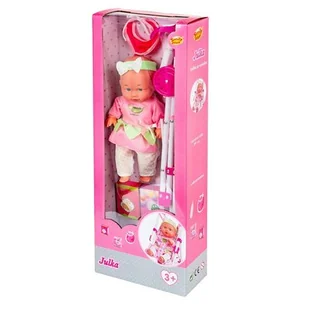 Anek, Lalka Julka 30 cm w wózku - Lalki dla dziewczynek - miniaturka - grafika 1