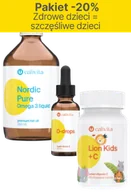 Suplementy naturalne - Pakiet -20%: Zdrowe dzieci = szczęśliwe dzieci Pakiet Calivita -20%: Nordic Pure Omega 3 liquid + D-Drops liquid vitamin D + Lion Kids +C - miniaturka - grafika 1