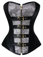 Odzież ciążowa - Charmian Gorset Steampunk bez kości ze stali spiralnej kobiety. Rozmiar XXL - miniaturka - grafika 1