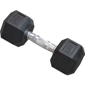 Hantle i ciężarki - UPOMINKARNIA Hantla gumowa Hex 10kg eb fit 1015217-0 - miniaturka - grafika 1