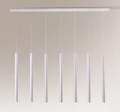 Lampy sufitowe - Shilo Yabu lampa wisząca 7-punktowa biała 7576 - miniaturka - grafika 1