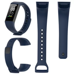 Opaska Pasek Silikonowy Do Xiaomi Mi Band 4C - Granatowy - Akcesoria do smartwatchy - miniaturka - grafika 1