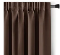Zasłony - Brązowa zasłona zaciemniająca 140x245 AmeliaHome - miniaturka - grafika 1