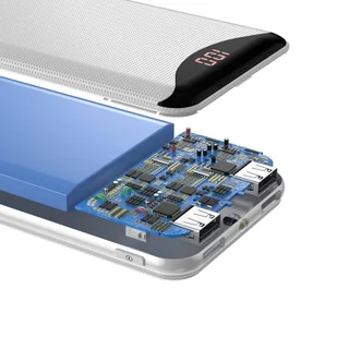 Baseus Gentleman power bank ładowarka 10000mAh 2x USB 2.1A biały (PPLN-02) hurtel-54065-0 - Powerbanki - miniaturka - grafika 28