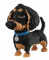 Klocki - KLOCKI KONSTRUKCYJNE PIES JAMNIK DOG 2100 ELEMENTÓW DLA DZIECI PREZENT - miniaturka - grafika 1
