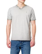 Koszulki męskie - Pioneer Henley t-shirt męski w paski, chmura, S - miniaturka - grafika 1
