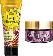 Balsamy i kremy do opalania - Supertan Supertan Papaya & Pomegranate + Słoiczek Beauty Face - miniaturka - grafika 1