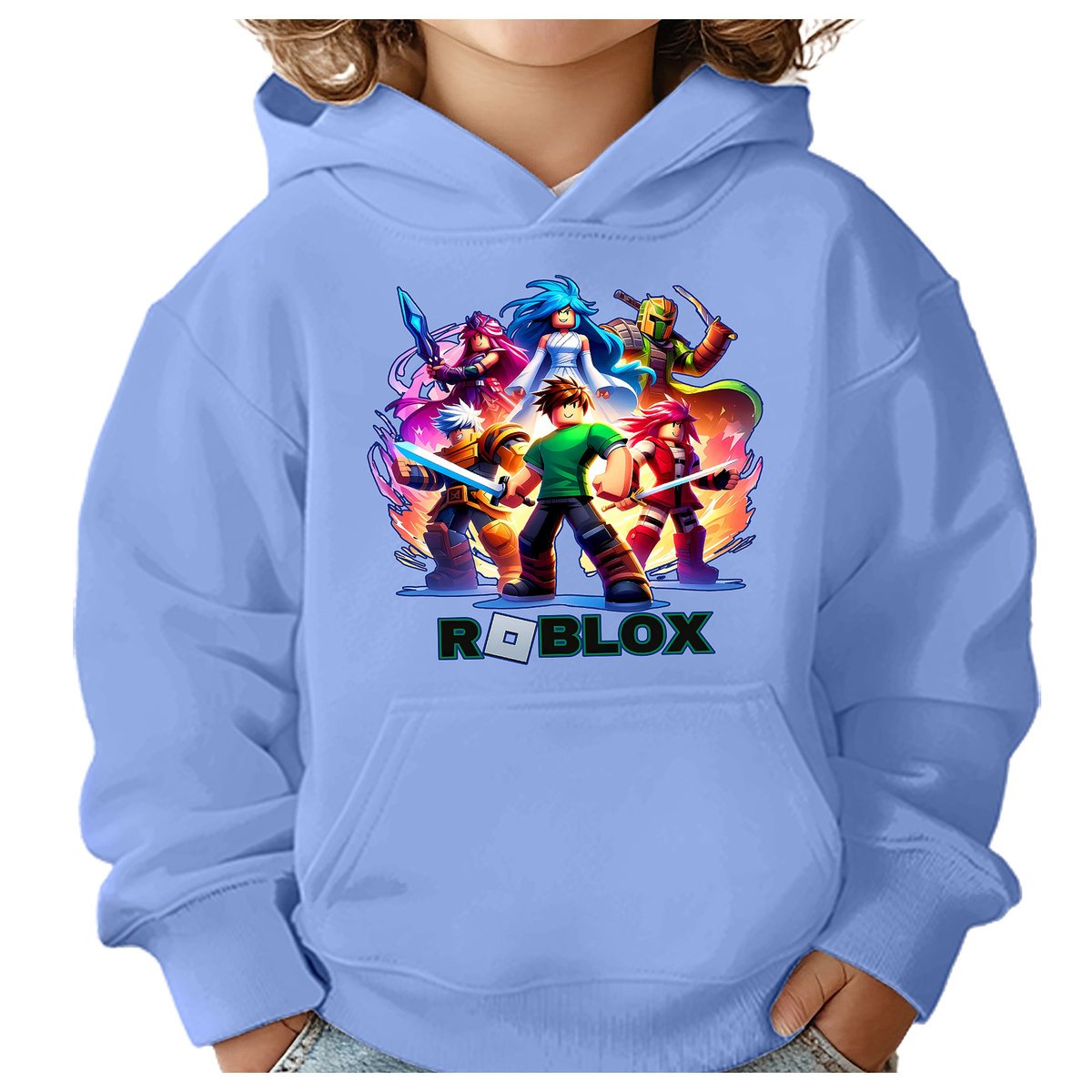 BLUZA DZIECIĘCA Z KAPTUREM ROBLOX 134-140 DLA DZIECKA PREZENT