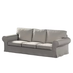 Pokrowiec na sofę Ektorp 3-osobową, rozkładaną, PIXBO, srebrno - szary szenil, 222 x 98 x 76 cm, Living - Pokrowce na meble - miniaturka - grafika 1