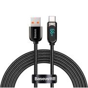 Kable USB - Baseus Kabel USB do USB-C Display 66W 1m czarny CASX020001 - miniaturka - grafika 1