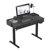 Biurka - Biurko elektryczne Mark Adler Leader 8.0, Regulowane, z portami USB, Czarne - miniaturka - grafika 1