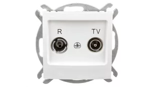 Ospel Gniazdo ścienne IMPRESJA MODUŁ RTV końcowe ZAR ecru GPA-YK/m/27 - Gniazdka elektryczne - miniaturka - grafika 1