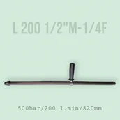 Akcesoria do myjek - Lanca 500bar 200l/min L200 MEKLINA 820mm high pressure wash lance 1/2"GZ - 1/4"GW - miniaturka - grafika 1