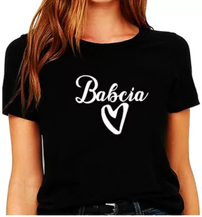 Koszulka z nadrukiem Dla Babci " Babcia z sercem " - Dzień Babci i Dzień Dziadka - miniaturka - grafika 1