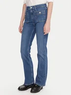 Spodnie damskie - Tommy Hilfiger Jeansy WW0WW48255 Niebieski Flare Fit - miniaturka - grafika 1